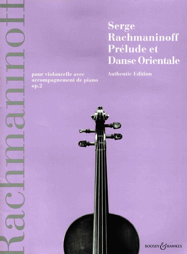 Prelude et Danse Orientale Op. 2 - Rachmaninoff - Cello & Piano - Boosey