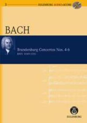 Bach - Brandenburg Concertos #4-6 - Miniature/Study Score/CD Eulenburg EAS103