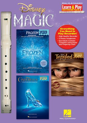 Disney Magic - Learn & Play Recorder Pack - 3 Songbooks + Recorder - Recorder Hal Leonard