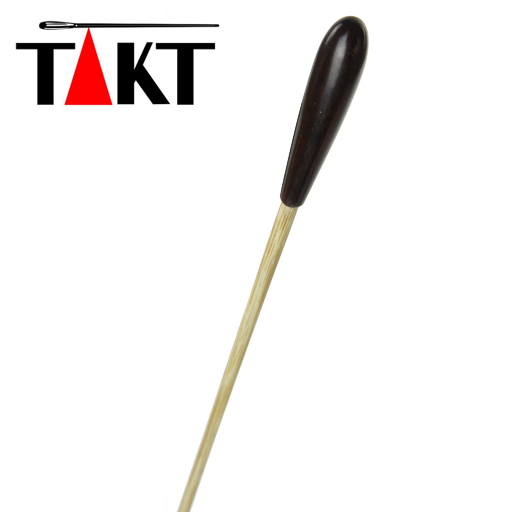 Takt Wooden Conductors Baton with Ebony Handle 15"