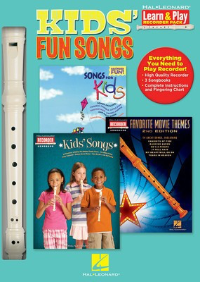 Kids' Fun Songs - Learn & Play Recorder Pack - Various - Recorder Hal Leonard Package