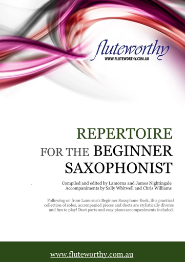 Repertoire For The Beginner Saxophonist - Saxophone Fluteworthy FWRBS