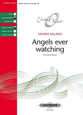 Angels Ever Watching - for SSA choir, flute and piano - Sandra Milliken - SSA Edition Peters Choral Score Octavo