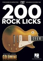 200 Rock Licks - Guitar Licks Goldmine - Guitar Various Hal Leonard Guitar TAB DVD