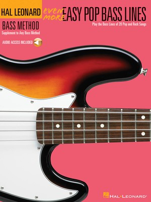 Even More Easy Pop Bass Lines - Play the Bass Lines of 20 Pop and Rock Songs - Bass Guitar Hal Leonard /CD