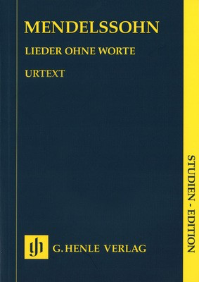 Songs Without Words - Study Score - Felix Bartholdy Mendelssohn - Piano G. Henle Verlag Study Score Score