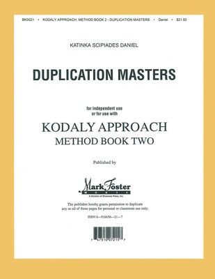 Kodaly Approach - Method Book Two - Transparencies - Katinka Daniel Shawnee Press Transparencies Package