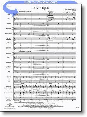 Egyptique - William Owens - FJH Music Company Score/Parts