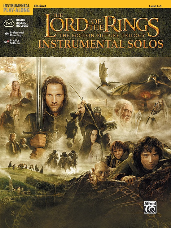 Lord of the Rings Inst Solos Clarinet Bk/CD