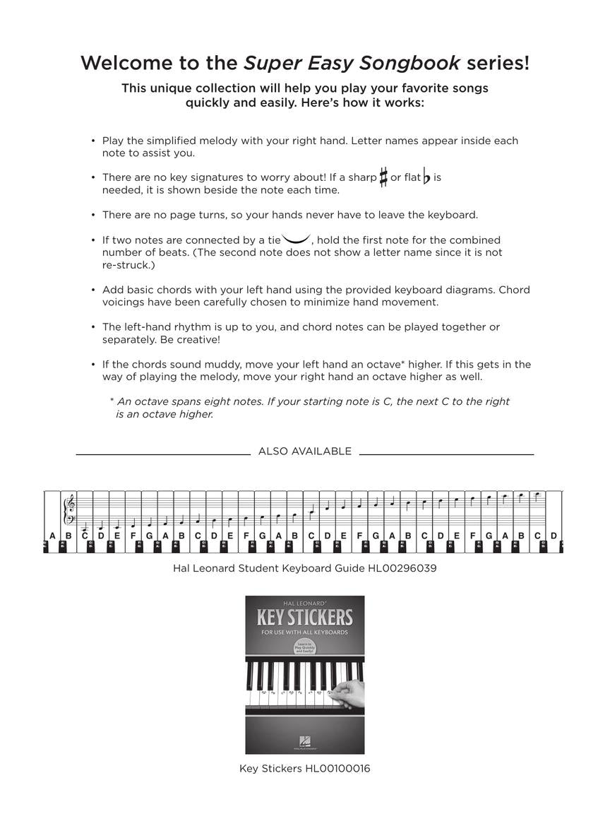 Peaceful Melodies - Super Easy Piano Hal Leonard 367880