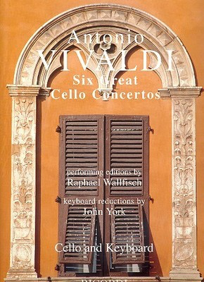 Vivaldi - 6 Great Cello Concertos - Cello/Piano Accompaniment Ricordi LD00093100