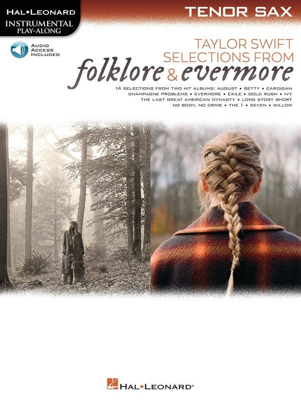 Taylor Swift - Selections from Folklore & Evermore - Tenor Saxophone/Audio Access Online Hal Leonard 364063