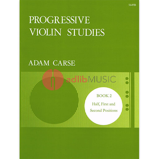 Carse - Progressive Violin Studies Book 2 - Violin Stainer & Bell 5649B