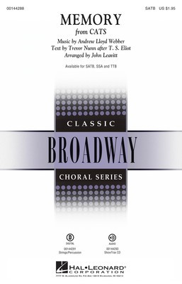 Memory - from Cats - Andrew Lloyd Webber|Trevor Nunn after T.S. Eliot - John Leavitt Hal Leonard ShowTrax CD CD