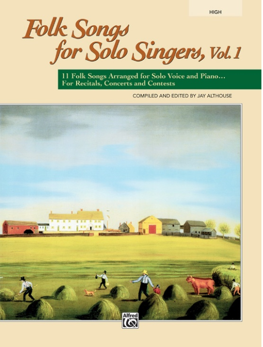 FOLK SONGS FOR SOLO SINGERS BK 1 HIGH VOICE BK - ALTHOUSE - Alfred Music 21836