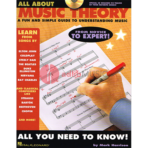 All About Music Theory - Book/CD by Harrison Hal Leonard 311468