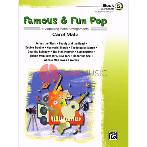 Famous & Fun Pop Book 5 - Easy Piano by Matz Alfred 25977