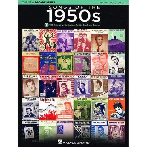 Songs of the 1950s - Decade Series Play-Along - Piano/Vocal/Guitar/Audio Access Online PVG Hal Leonard 137595