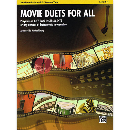 Movie Duets for All - Trombone Duet arranged by Story Alfred 33520