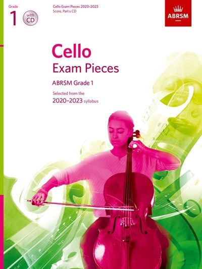 ABRSM Cello Exam Pieces (2020-2023) Grade 1 - Cello/Piano Accompaniment/CD ABRSM 9781786012333