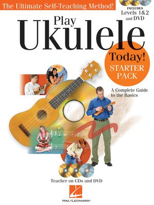 Play Ukulele Today! Starter Pack - Includes Levels 1 & 2 Book/CDs and a DVD - Ukulele Barrett Tagliarino|John Nicholson|Scott Schroedl|Various Hal Leonard /CD/DVD