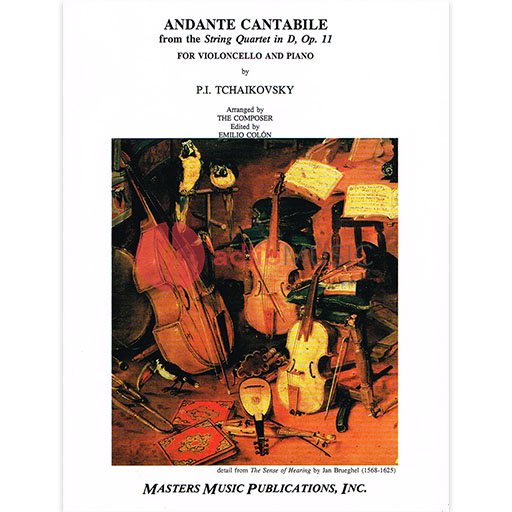 Tchaikovsky - Andante Cantabile Op11 - Cello/Piano Accompaniment edited by Colon Masters Music LM409391