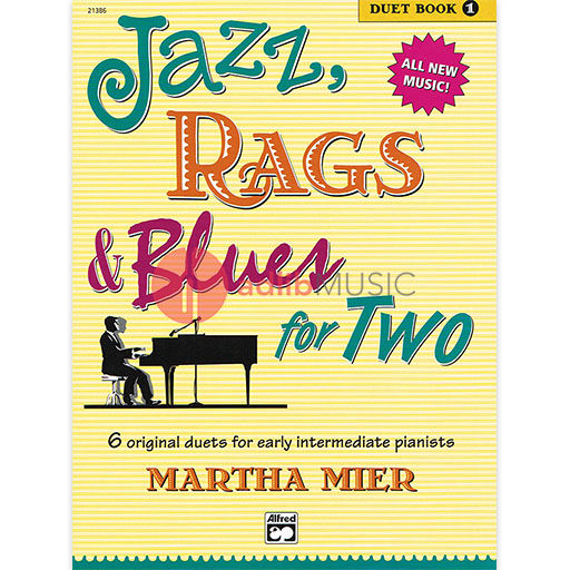 Jazz Rags & Blues for Two Book 1 - Piano by Martha Alfred 21386