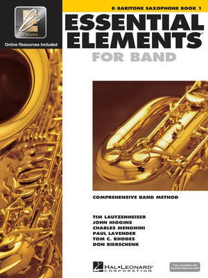 Essential Elements for Band Book 1 - Eb Baritone Saxophone/EEi Online Resources by Menghini/Bierschenk/Higgins/Lavender/Lautzenheiser/Rhodes Hal Leonard 862574