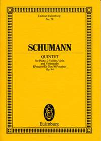 Schumann - Piano Quintet in EbMaj Op44 - Study Score Eulenburg ETP78