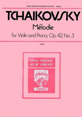 Tchaikovsky - Melodie Op42/3 - Violin/Piano Accompaniment Fischer S3315