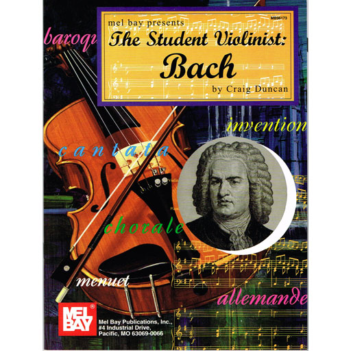 Student Violinist Bach - Violin/Piano Accompaniment Mel Bay 130390