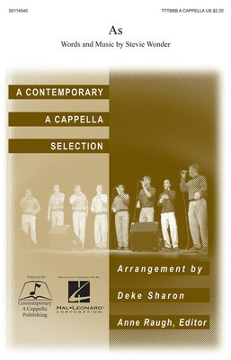 As - A Contemporary A Cappella Selection - TTTBBB Deke Sharon Contemporary A Cappella Publishing Choral Score Octavo