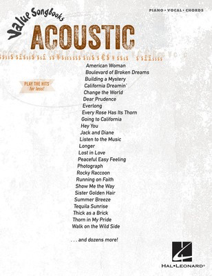 Acoustic - Value Songbooks Series - Hal Leonard Piano, Vocal & Guitar