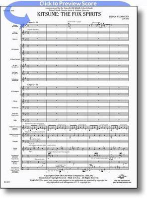 Kitsune: The Fox Spirits - Brian Balmages - FJH Music Company Score/Parts