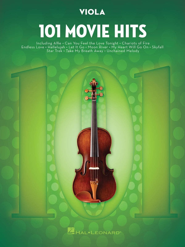 101 Movie Hits - Viola Solo - Hal Leonard 158095