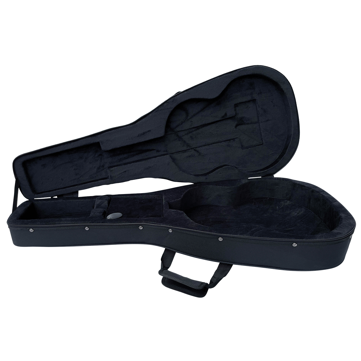 Guitar Case - DCM Premium PFC Polyfoam Lightweight Classical Guitar Case Black