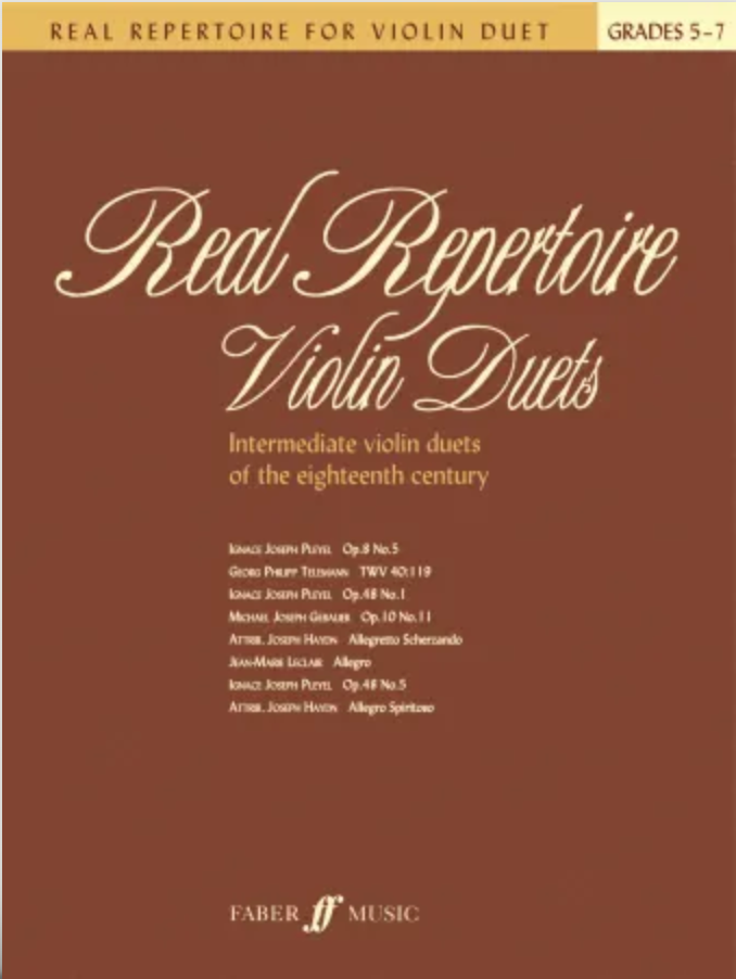 Real Repertoire - Violin Duet by Cohen Faber 0571529070