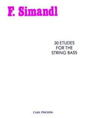 30 Etudes for the String Bass - Franz Simandl - Double Bass Carl Fischer