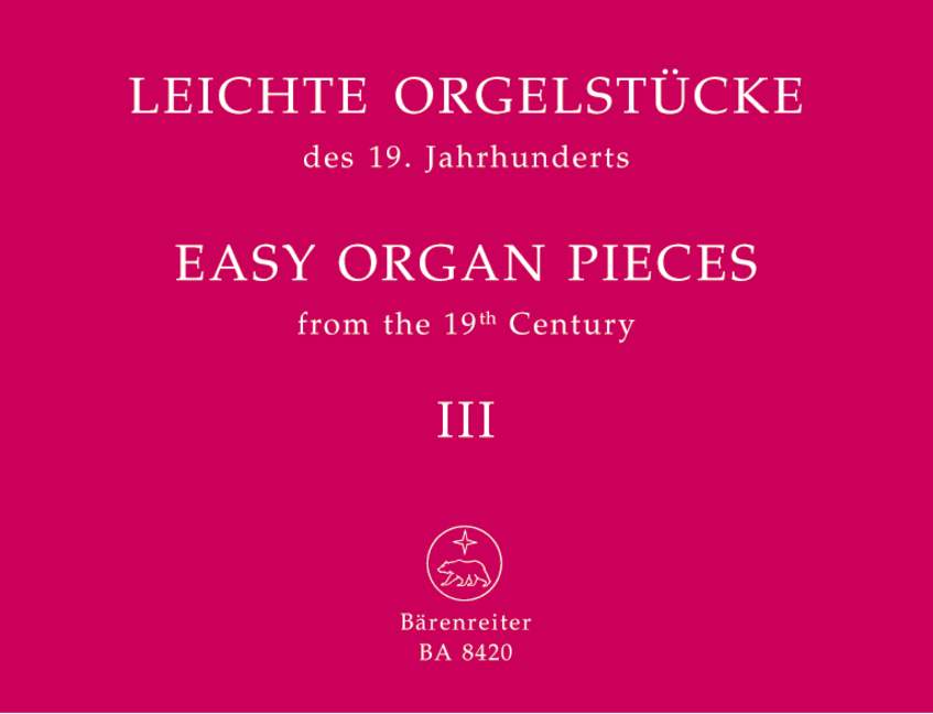 EASY ORGAN PIECES 19TH CENTURY BK 3 ED WEYER