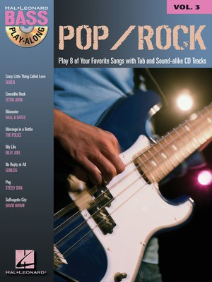 Pop/Rock - Bass Play-Along Volume 3 - Bass Guitar Hal Leonard Bass TAB with Lyrics & Chords /CD