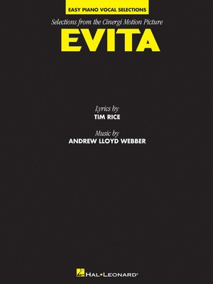 Evita Motion Picture Easy Piano Vocal Sel -