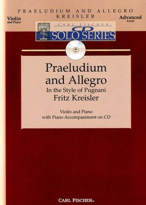 Kreisler - Praeludium & Allegro in the Style of Pugnani - Violin/MP3 Audio Access Online/Piano Accompaniment B3406