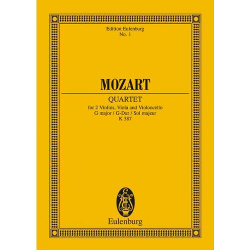 Mozart - String Quartet in Gmaj K387 -Miniature/Study Score Eulenberg ETP0001