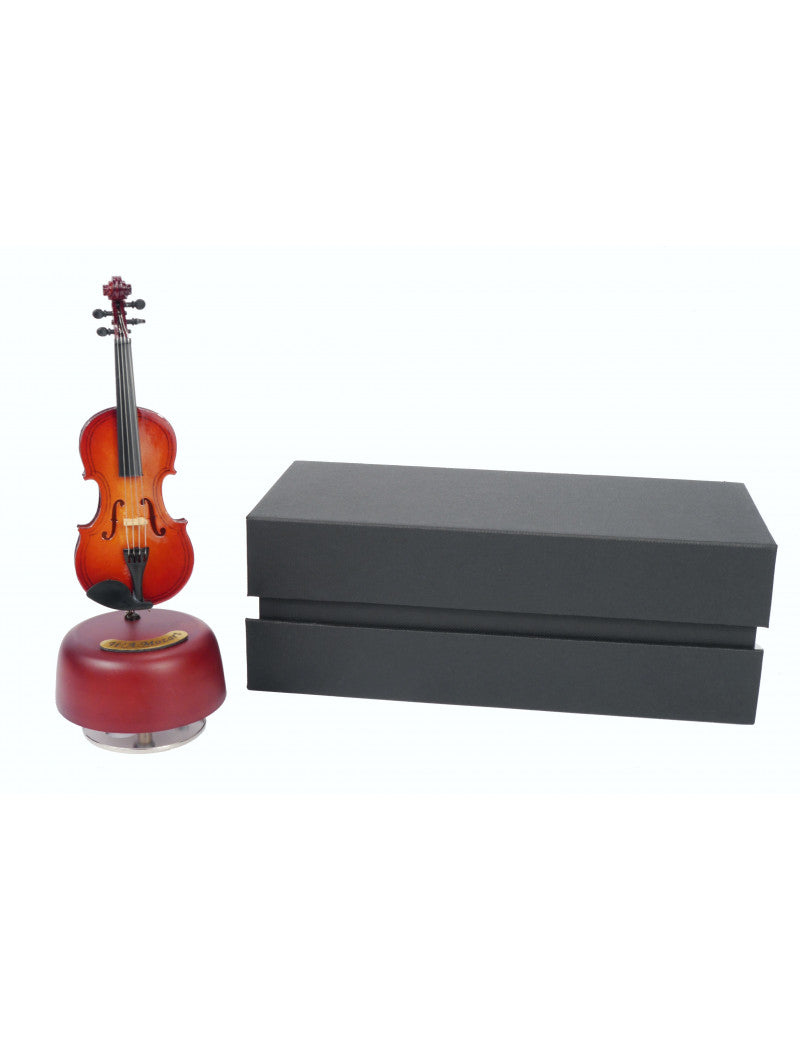 Music box, minature violin. Plays Eine Kleine Nachtmusik 8cm Violin