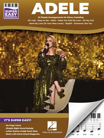 Adele - Super Easy Songbook - Super Easy Piano Hal Leonard 394705