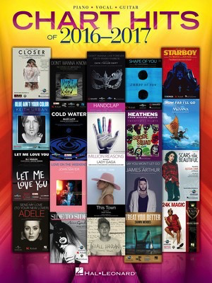 Chart Hits of 2016-2017 - Piano/Vocal/Guitar PVG Hal Leonard 225438