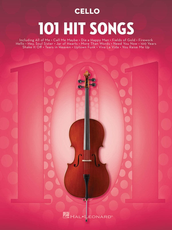 101 Hit Songs - Cello Solo - Hal Leonard 197190