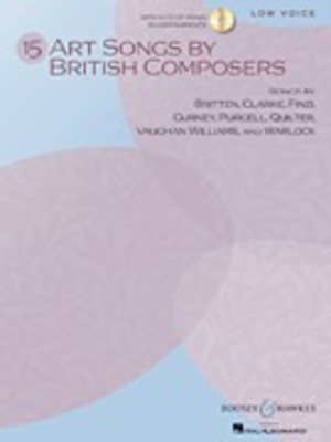 15 Art Songs by British Composers - Low Voice, Book/CD - Various - Classical Vocal Low Voice Boosey & Hawkes Vocal Score /CD