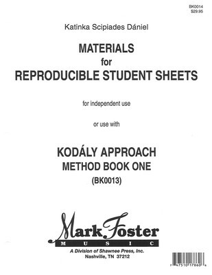 Kodaly Approach - Method Book One - Transparencies - Katinka Daniel Shawnee Press Transparencies Package