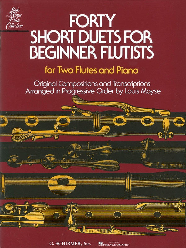 40 SHORT DUETS FOR BEG.FLUTISTS ED.MOYSE - MOYSE - G Schirmer